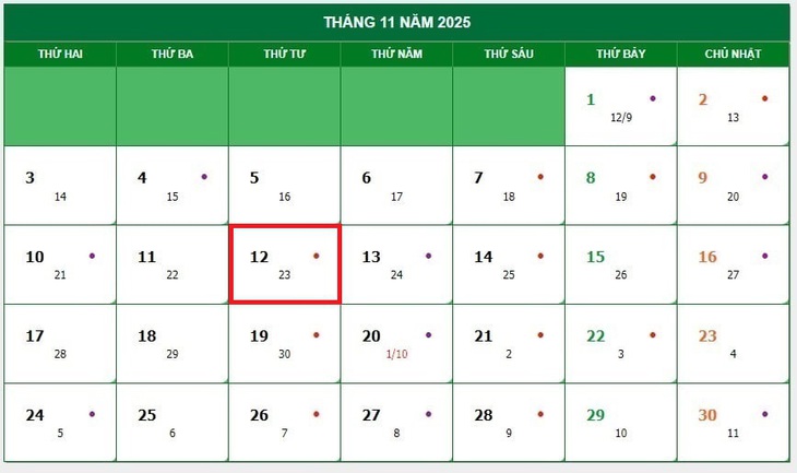 Lịch âm 12/11 - Âm lịch hôm nay 12/11 - Lịch vạn niên ngày 12/11/2025- Ảnh 1. Lịch âm 12/11 - Âm lịch hôm nay 12/11 - Lịch vạn niên ngày 12/11/2025- Ảnh 1.