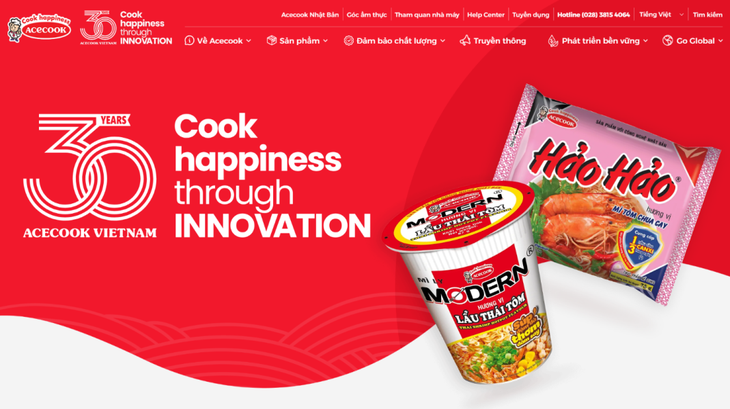 Acecook Việt Nam ra mắt website mới nhân dịp kỷ niệm 30 năm ngày bán hàng đầu tiên- Ảnh 2.