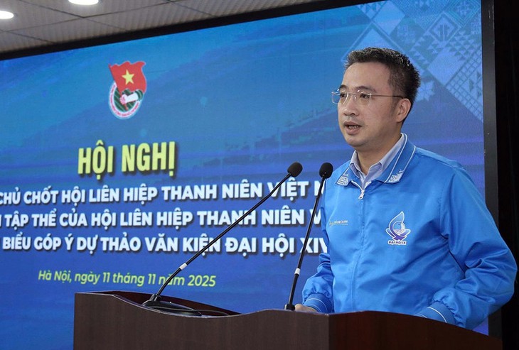 Thanh niên, cán bộ Hội Liên hiệp Thanh niên Việt Nam góp ý vào dự thảo Văn kiện Đại hội XIV của Đảng- Ảnh 1.