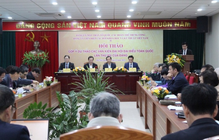 Phát huy trí tuệ của đội ngũ trí thức, nhà khoa học đóng góp hoàn thiện Dự thảo các Văn kiện Đại hội XIV của Đảng- Ảnh 1.
