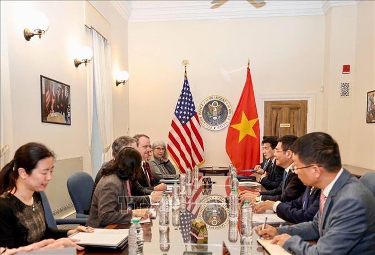 Việt Nam - Hoa Kỳ: Kết thúc vòng đàm phán trực tiếp lần thứ 5 Hiệp định Thương mại đối ứng- Ảnh 1. Việt Nam - Hoa Kỳ: Kết thúc vòng đàm phán trực tiếp lần thứ 5 Hiệp định Thương mại đối ứng- Ảnh 1.
