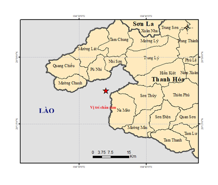 Lại động đất mạnh 3.9 độ gần biên giới Việt Nam - Lào- Ảnh 2.