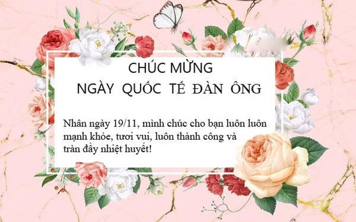 Những mẫu thiệp chúc mừng ngày Quốc tế Đàn ông 19/11 đẹp nhất 2025