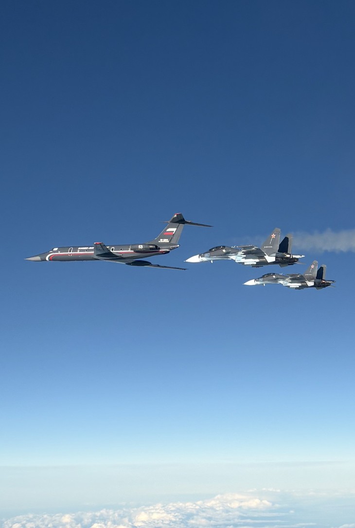 Máy bay 'Ngọc trai đen' Tu-134 độc nhất vô nhị của Nga bị NATO chặn trên biển Baltic- Ảnh 1. Máy bay 'Ngọc trai đen' Tu-134 độc nhất vô nhị của Nga bị NATO chặn trên biển Baltic- Ảnh 1.