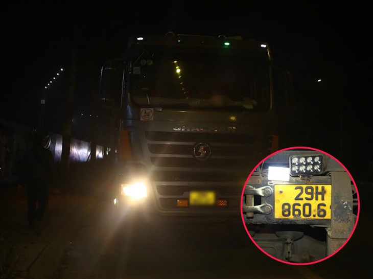 CSGT Hà Nội tuần tra xuyên đêm, phát hiện nhiều chiêu 'lách luật' của tài xế xe tải- Ảnh 5.