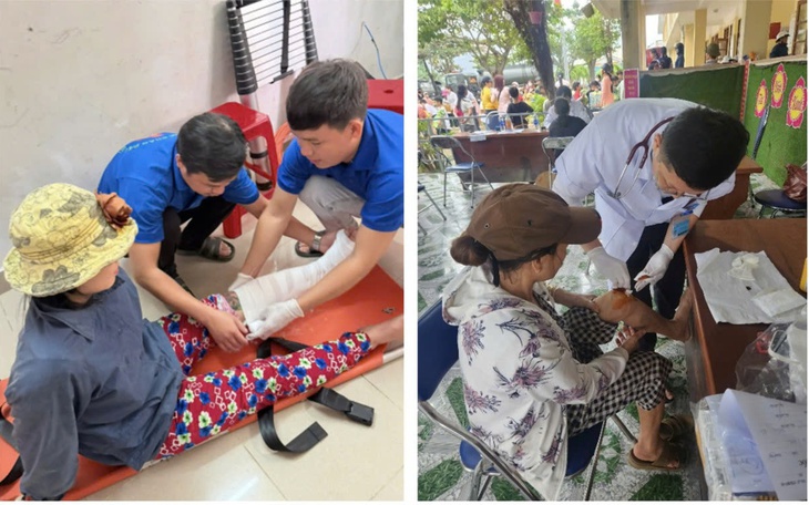 Ấm lòng vùng lũ: Bác sĩ TPHCM khám hơn 3.500 người dân, trao hàng trăm phần quà và mời cơm trưa bà con Đắk Lắk