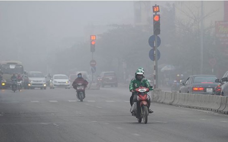 Sáng nay Hà Nội mù mịt vì ô nhiễm không khí nghiêm trọng