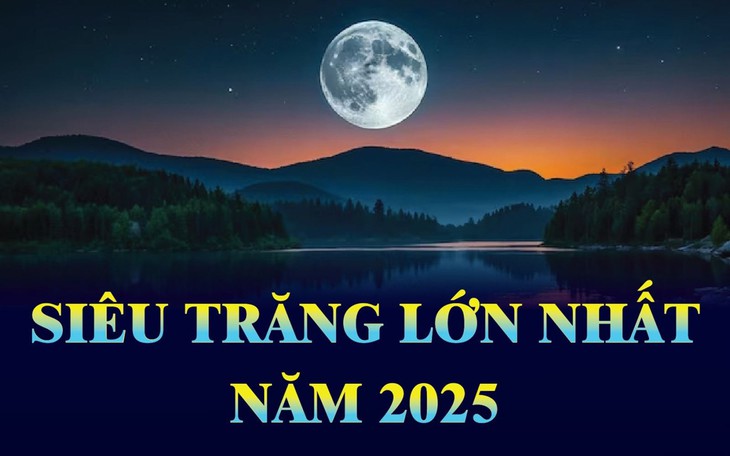 Siêu Trăng lớn nhất năm 2025