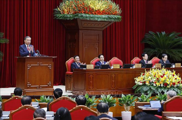Khai mạc Hội nghị lần thứ 14 Ban Chấp hành Trung ương Đảng khóa XIII- Ảnh 2. Khai mạc Hội nghị lần thứ 14 Ban Chấp hành Trung ương Đảng khóa XIII- Ảnh 2.