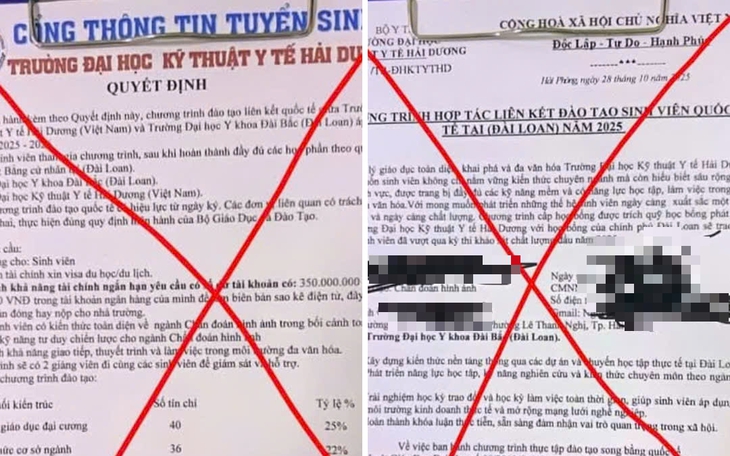 Trường Đại học Kỹ thuật Y tế Hải Dương cảnh báo văn bản giả mạo liên kết đào tạo quốc tế 