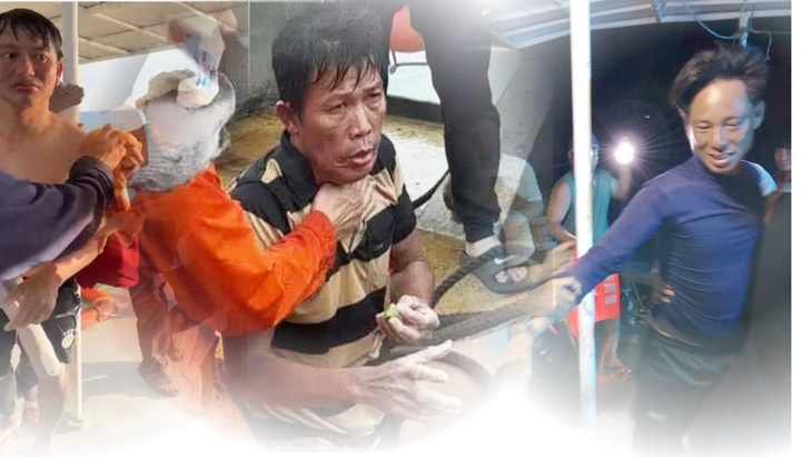 Kỳ tích giữa bão số 13: Cả 3 người mất tích ở Lý Sơn đều được cứu sống- Ảnh 1. Kỳ tích giữa bão số 13: Cả 3 người mất tích ở Lý Sơn đều được cứu sống- Ảnh 1.