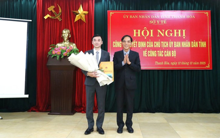 Bổ nhiệm Phó Giám đốc Sở Y tế Thanh Hóa- Ảnh 1. Bổ nhiệm Phó Giám đốc Sở Y tế Thanh Hóa- Ảnh 1.