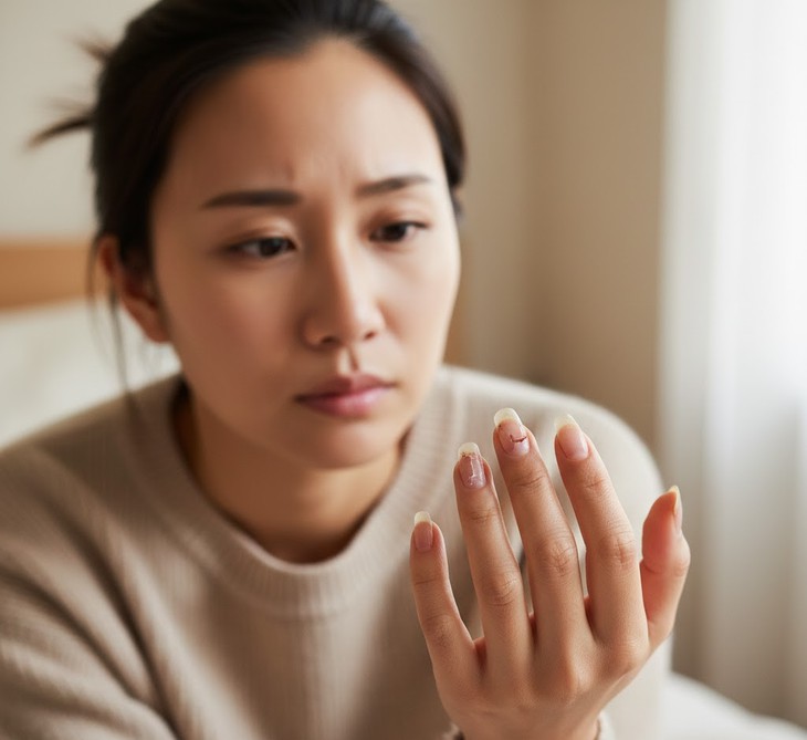 Vì sao móng tay dễ bị khô gãy khi thời tiết hanh khô? Cách chăm sóc và bảo vệ- Ảnh 1. Vì sao móng tay dễ bị khô gãy khi thời tiết hanh khô? Cách chăm sóc và bảo vệ- Ảnh 1.