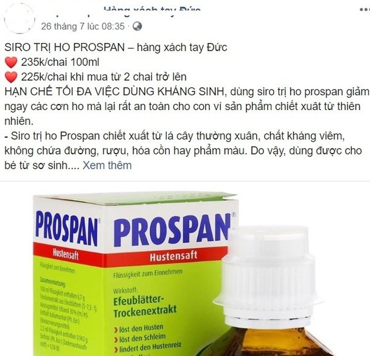 Cẩn trọng với Prospan xách tay: Dấu hiệu nhận diện hàng chính hãng mẹ cần biết- Ảnh 1. Cẩn trọng với Prospan xách tay: Dấu hiệu nhận diện hàng chính hãng mẹ cần biết- Ảnh 1.