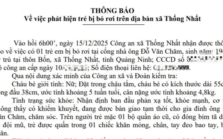 Bé trai bị mẹ bỏ rơi tại BVĐK Khánh Hòa đã ổn định sức khỏe- Ảnh 3.