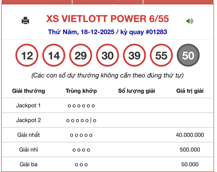 Kết quả xổ số Vietlott hôm nay 10/1/2026 - Vietlott 10/1 - Xổ số Power 6/55 ngày 10/1- Ảnh 11.