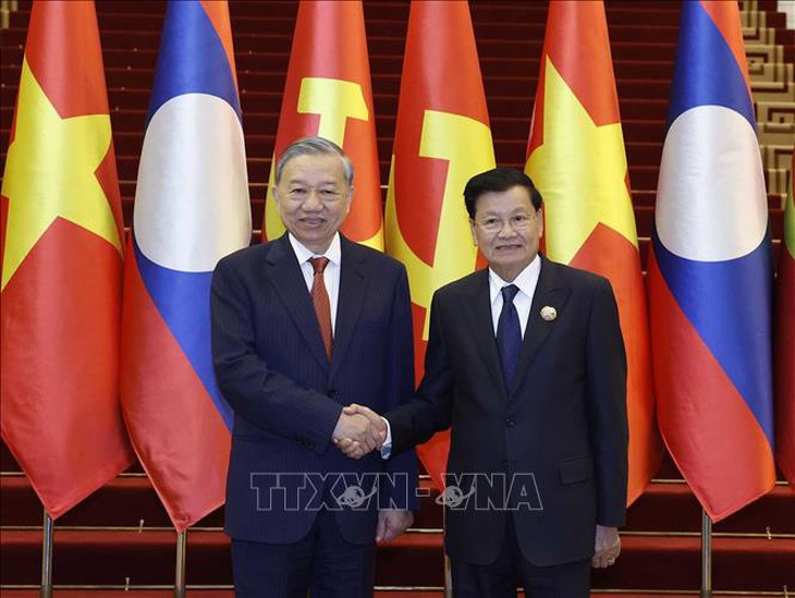 Tuyên bố chung Việt Nam - Lào nhân chuyến thăm của Tổng Bí thư Tô Lâm tới Lào- Ảnh 1. Tuyên bố chung Việt Nam - Lào nhân chuyến thăm của Tổng Bí thư Tô Lâm tới Lào- Ảnh 1.