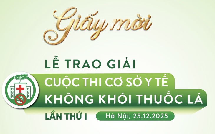2 ngày nữa trao giải cuộc thi "Cơ sở y tế không khói thuốc lá" lần thứ I