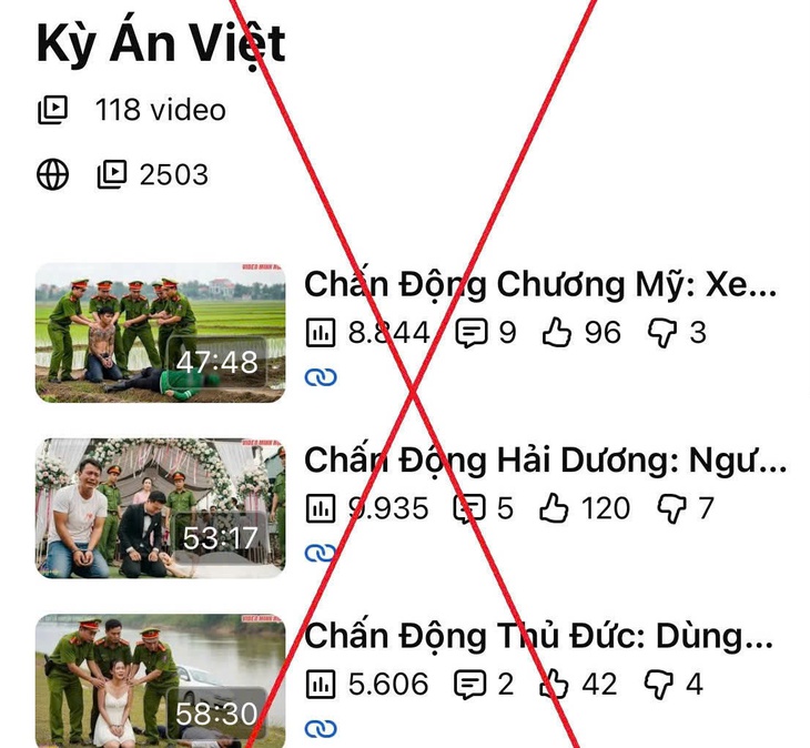 Dùng AI dựng án mạng giả để 'câu view', quản trị kênh Tuổi Già Audio bị xử phạt- Ảnh 2. Dùng AI dựng án mạng giả để 'câu view', quản trị kênh Tuổi Già Audio bị xử phạt- Ảnh 2.