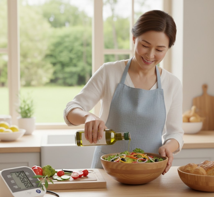 Điều gì xảy ra với huyết áp khi dùng một thìa dầu ô liu mỗi ngày?- Ảnh 3.