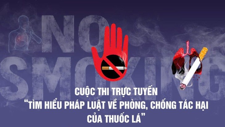 Thi trực tuyến tìm hiểu Luật Phòng, chống tác hại của thuốc lá
- Ảnh 1.
