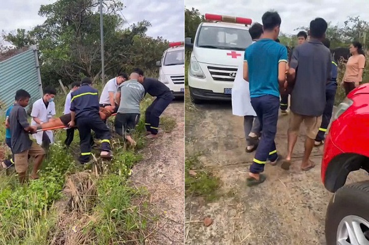 Video giải cứu nam thanh niên rơi xuống hố sâu 10m khi đi làm rẫy- Ảnh 2. Video giải cứu nam thanh niên rơi xuống hố sâu 10m khi đi làm rẫy- Ảnh 2.