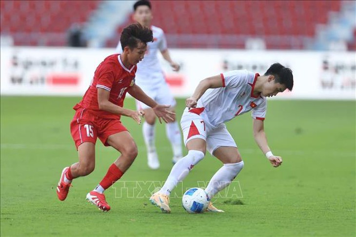 Đình Bắc lập cú đúp, U22 Việt Nam giành 3 điểm trong trận ra quân- Ảnh 5. Đình Bắc lập cú đúp, U22 Việt Nam giành 3 điểm trong trận ra quân- Ảnh 5.