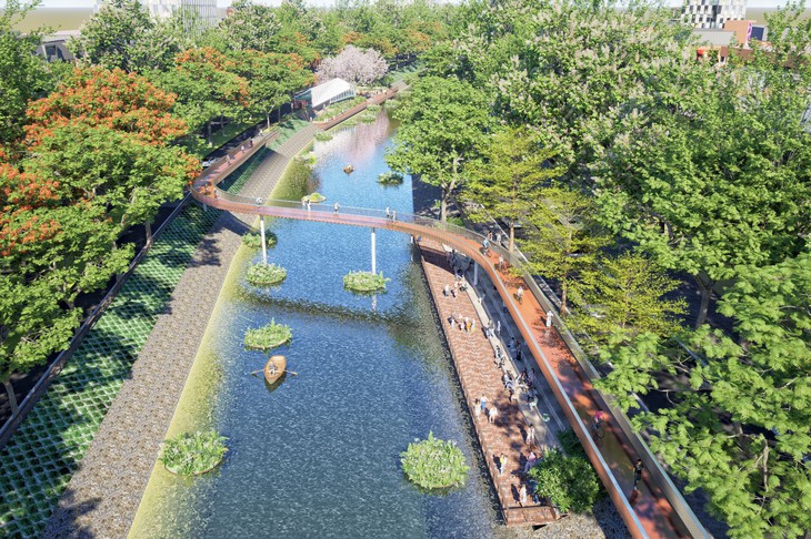 Hà Nội công bố quy hoạch hơn 13km hai bên sông Tô Lịch- Ảnh 1.