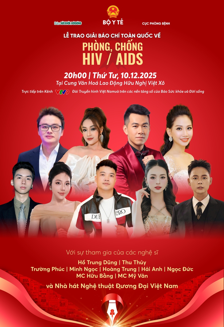 Chỉ còn ít ngày nữa sẽ diễn ra Lễ trao Giải Báo chí toàn quốc về phòng, chống HIV/AIDS- Ảnh 1. Chỉ còn ít ngày nữa sẽ diễn ra Lễ trao Giải Báo chí toàn quốc về phòng, chống HIV/AIDS- Ảnh 1.