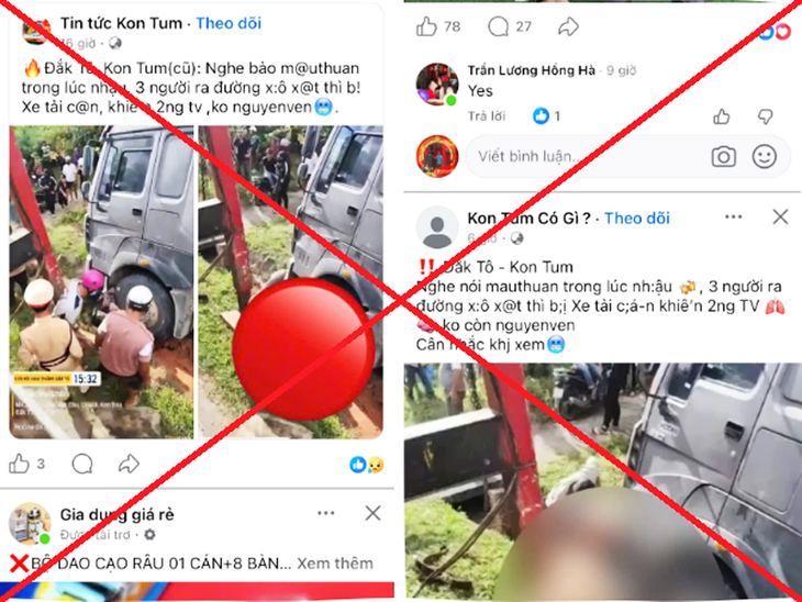 Công an cảnh báo thông tin sai lệch về vụ tai nạn làm 2 người chết ở Quảng Ngãi- Ảnh 1. Công an cảnh báo thông tin sai lệch về vụ tai nạn làm 2 người chết ở Quảng Ngãi- Ảnh 1.