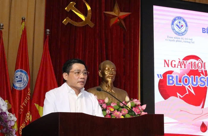 Hơn 500 thầy thuốc Bệnh viện Phụ sản Trung ương hồ hởi 'hiến giọt màu đào trao đời sự sống'- Ảnh 1. Hơn 500 thầy thuốc Bệnh viện Phụ sản Trung ương hồ hởi 'hiến giọt màu đào trao đời sự sống'- Ảnh 1.