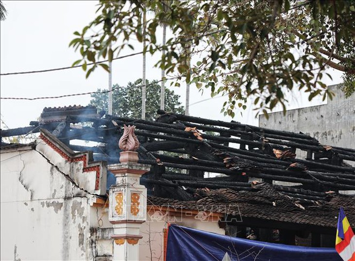 Hỏa hoạn tại chùa cổ ở Bắc Giang: Thiệt hại nhiều tượng và hiện vật- Ảnh 1. Hỏa hoạn tại chùa cổ ở Bắc Giang: Thiệt hại nhiều tượng và hiện vật- Ảnh 1.