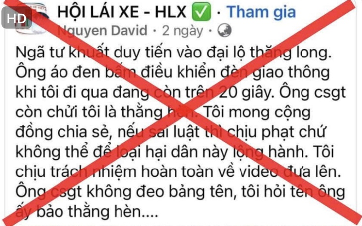 Thông tin "có thể tự ý điều chỉnh tín hiệu giao thông" là sai sự thật
