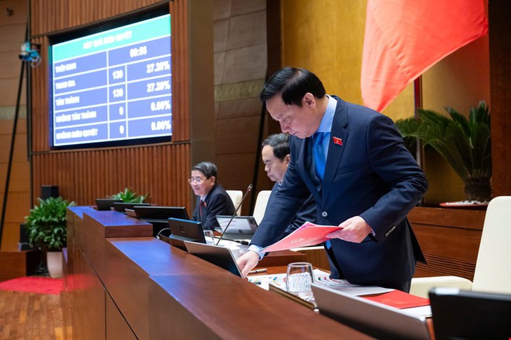 100% ĐBQH có mặt tán thành thông qua Luật sửa đổi, bổ sung một số điều của Luật Tổ chức Quốc hội- Ảnh 1. 100% ĐBQH có mặt tán thành thông qua Luật sửa đổi, bổ sung một số điều của Luật Tổ chức Quốc hội- Ảnh 1.