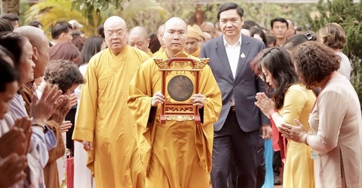 Khai bút đầu xuân tại ngôi chùa duy nhất ở Việt Nam thờ Phật bà Đại Tuệ- Ảnh 1.