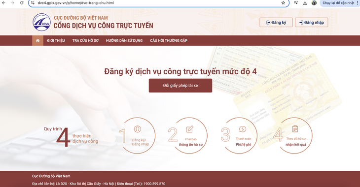 Chi tiết cách đổi giấy phép lái xe online- Ảnh 3. Chi tiết cách đổi giấy phép lái xe online- Ảnh 3.