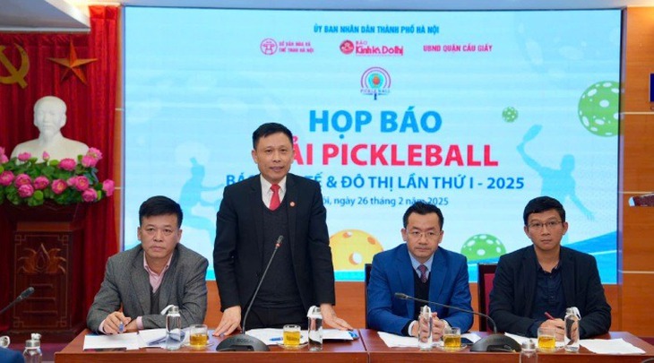 Gần 500 VĐV tham dự giải pickleball tại Hà Nội- Ảnh 1.