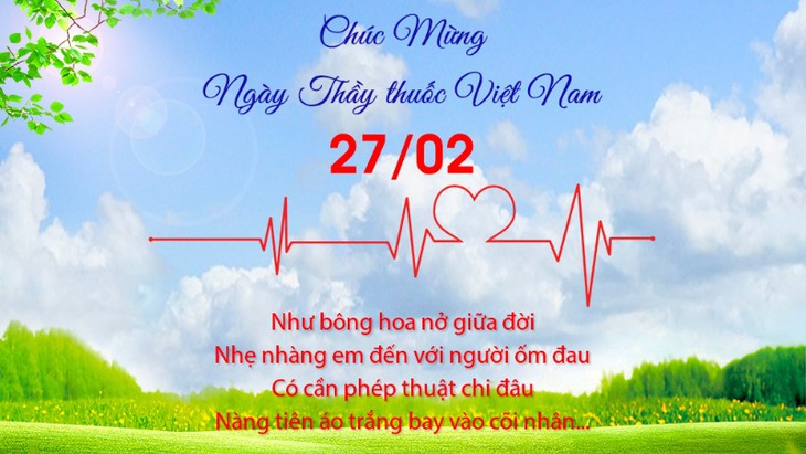 Lời chúc ngày Thầy thuốc Việt Nam 27/2 tặng vợ chồng làm ngành Y tế- Ảnh 1. Lời chúc ngày Thầy thuốc Việt Nam 27/2 tặng vợ chồng làm ngành Y tế- Ảnh 1.