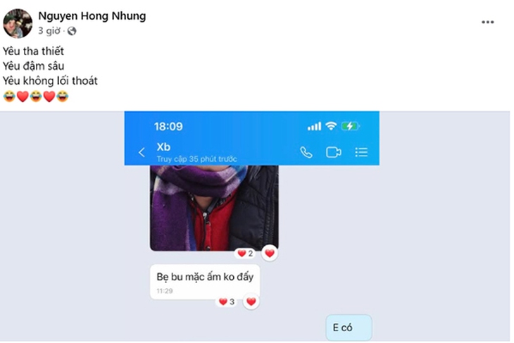 Vợ NSND Xuân Bắc khoe dòng tin nhắn chứng tỏ hôn nhân hạnh phúc- Ảnh 1. Vợ NSND Xuân Bắc khoe dòng tin nhắn chứng tỏ hôn nhân hạnh phúc- Ảnh 1.