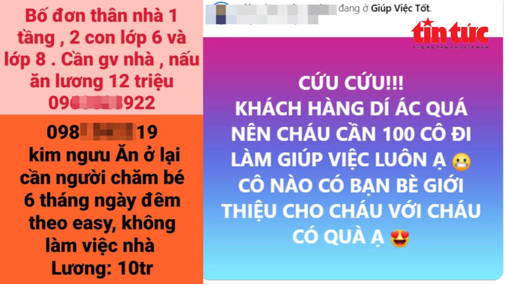 Nhiều gia đình loay hoay tìm người giúp việc sau Tết- Ảnh 1. Nhiều gia đình loay hoay tìm người giúp việc sau Tết- Ảnh 1.