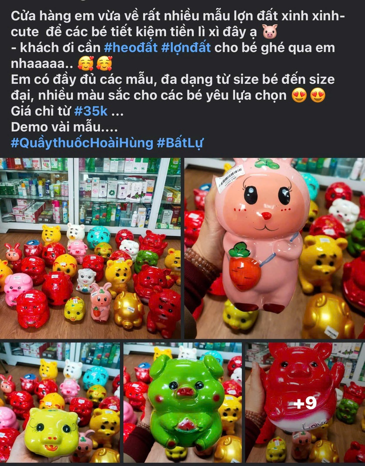 Lợn đất tiết kiệm mẫu mã ‘bắt trend’ đắt hàng dịp đầu năm- Ảnh 9.