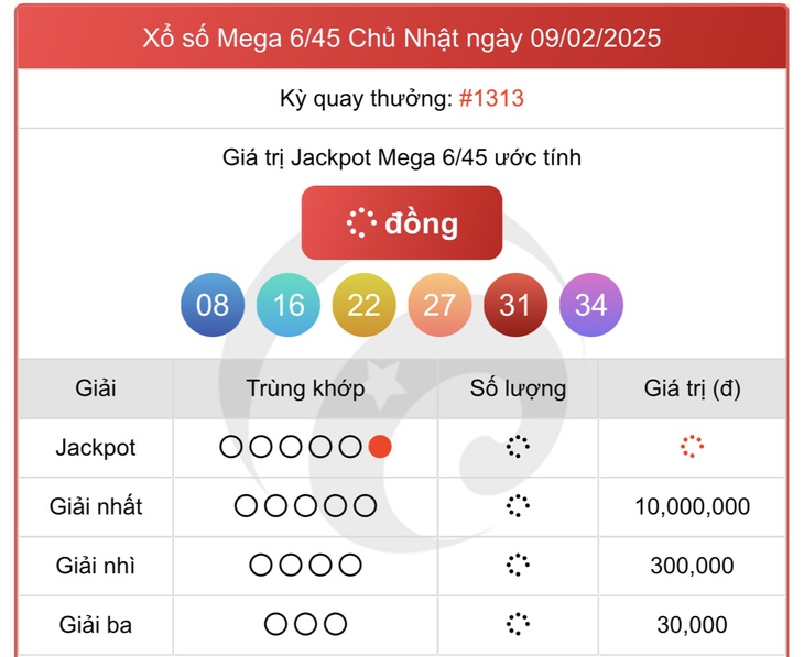 Vietlott 10/2 - Kết quả xổ số Vietlott hôm nay 10/2/2025 - Xổ số Mega 6/45 và Power 6/55 ngày 10/2- Ảnh 17. Vietlott 10/2 - Kết quả xổ số Vietlott hôm nay 10/2/2025 - Xổ số Mega 6/45 và Power 6/55 ngày 10/2- Ảnh 17.