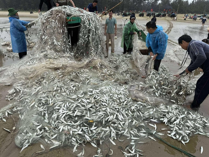 Thuyền ngư dân lật úp sau mẻ cá 'khủng' gần 1,5 tấn- Ảnh 2.