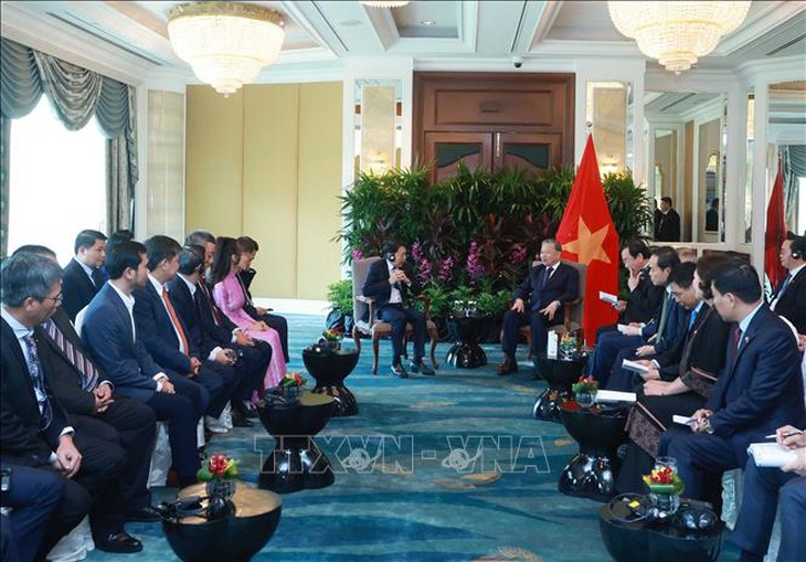 Tổng Bí thư Tô Lâm tiếp lãnh đạo một số tập đoàn, doanh nghiệp hàng đầu của Singapore- Ảnh 9. Tổng Bí thư Tô Lâm tiếp lãnh đạo một số tập đoàn, doanh nghiệp hàng đầu của Singapore- Ảnh 9.