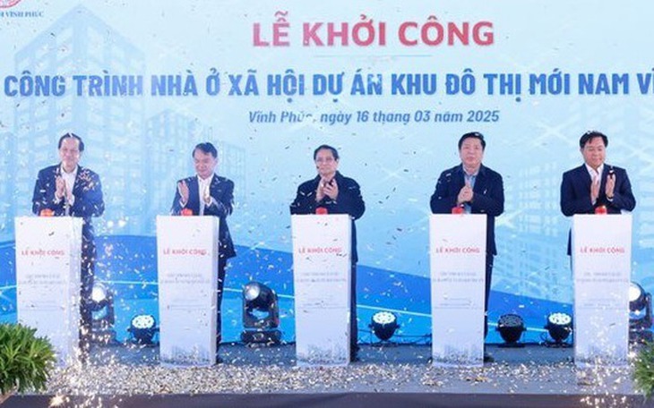 Thủ tướng dự lễ khởi công dự án nhà ở xã hội hơn 5.300 căn hộ tại Vĩnh Phúc