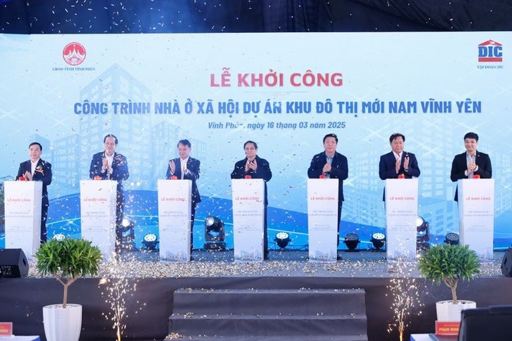 Thủ tướng dự lễ khởi công dự án nhà ở xã hội hơn 5.300 căn hộ tại Vĩnh Phúc- Ảnh 1. Thủ tướng dự lễ khởi công dự án nhà ở xã hội hơn 5.300 căn hộ tại Vĩnh Phúc- Ảnh 1.