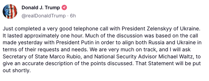 Tổng thống Trump và Tổng thống Zelensky thông báo kết quả điện đàm song phương- Ảnh 1. Tổng thống Trump và Tổng thống Zelensky thông báo kết quả điện đàm song phương- Ảnh 1.