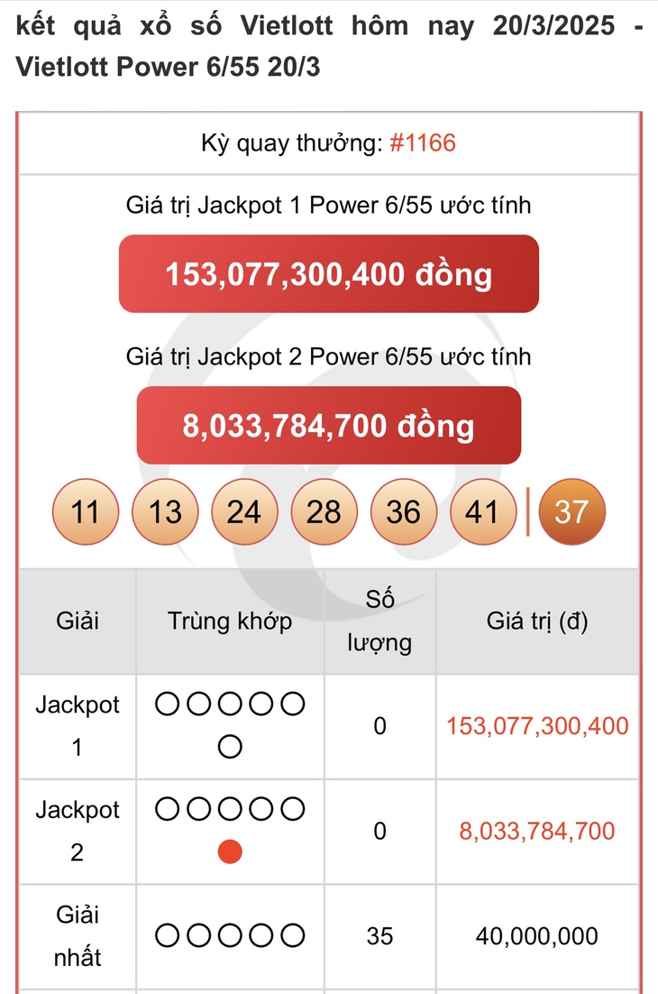 Vietlott 5/4 - Kết quả xổ số Vietlott hôm nay 5/4/2025 - Xổ số Power 6/55 ngày 5/4- Ảnh 8. Vietlott 5/4 - Kết quả xổ số Vietlott hôm nay 5/4/2025 - Xổ số Power 6/55 ngày 5/4- Ảnh 8.