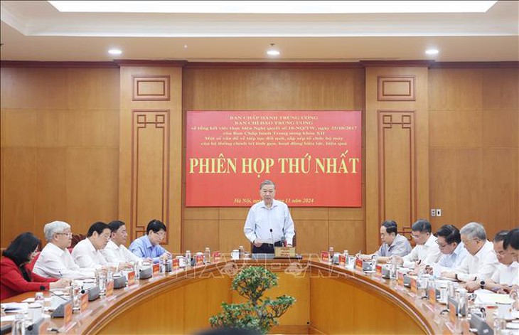 Kế hoạch về tiếp tục sắp xếp tổ chức bộ máy của hệ thống chính trị- Ảnh 1. Kế hoạch về tiếp tục sắp xếp tổ chức bộ máy của hệ thống chính trị- Ảnh 1.