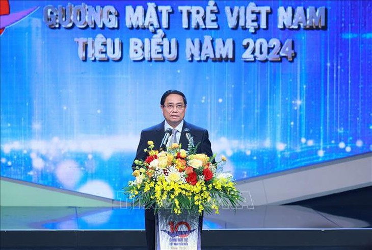 Thủ tướng Phạm Minh Chính dự Lễ trao giải thưởng Gương mặt trẻ Việt Nam tiêu biểu năm 2024- Ảnh 3.
